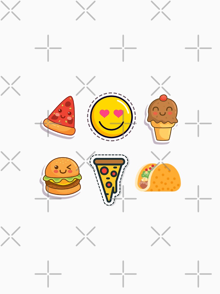 Tacos burger pizza by Beeffervescent Unisex , , , Long Sleeve Tee