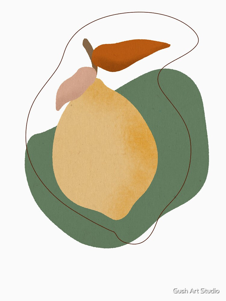 Modern Lemon, Fruit illustration by Ana Moguš
