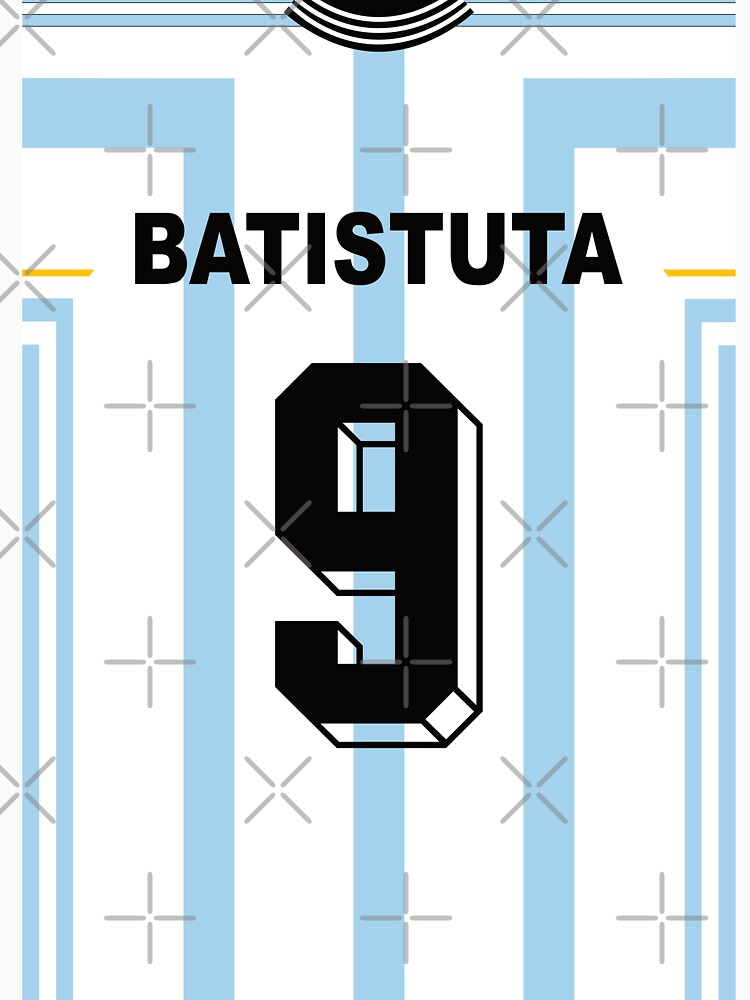 Batistuta 9 Argentina 1998 Vintage Shirt by Hasan Can Guler