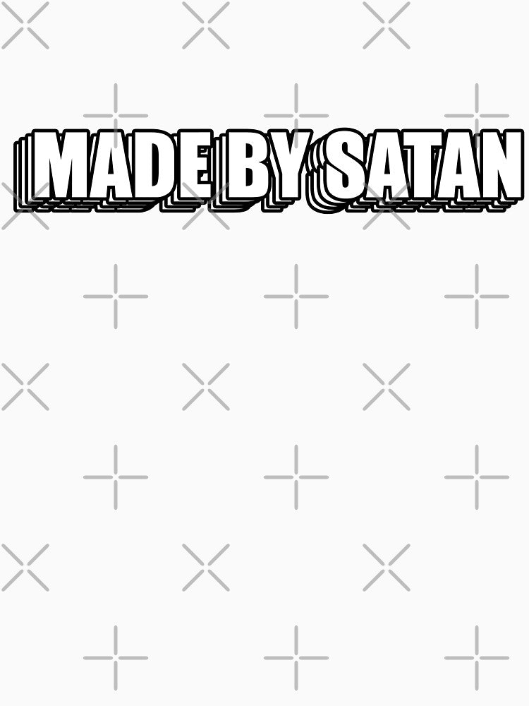Made by satan by Migi-Desu Unisex , , , Long Sleeve Tee