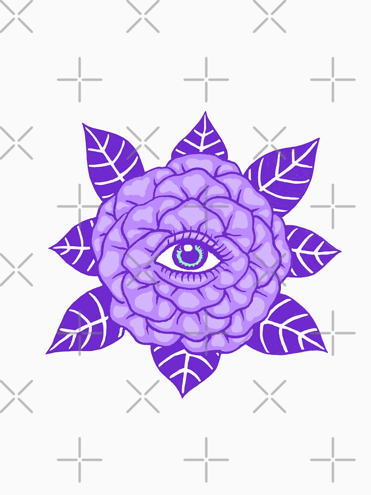 Purple Mystic Eye Flower by Strang3Shop