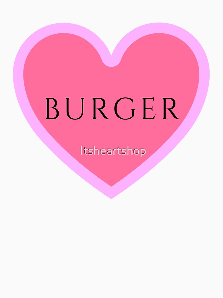I Heart Burger by Itsheartshop Unisex , , , Long Sleeve Tee