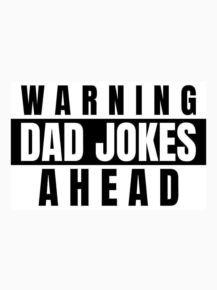 WARNING DAD JOKES AHEAD LOGO T SHIRT by BLAKVERSE DESIGNS Unisex , , , Long Sleeve Tee