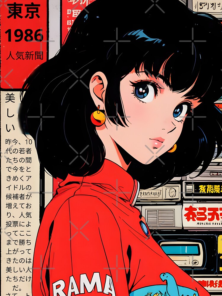 Classic anime retro vintage cute by Anime-rewind Unisex , , , Long Sleeve Tee
