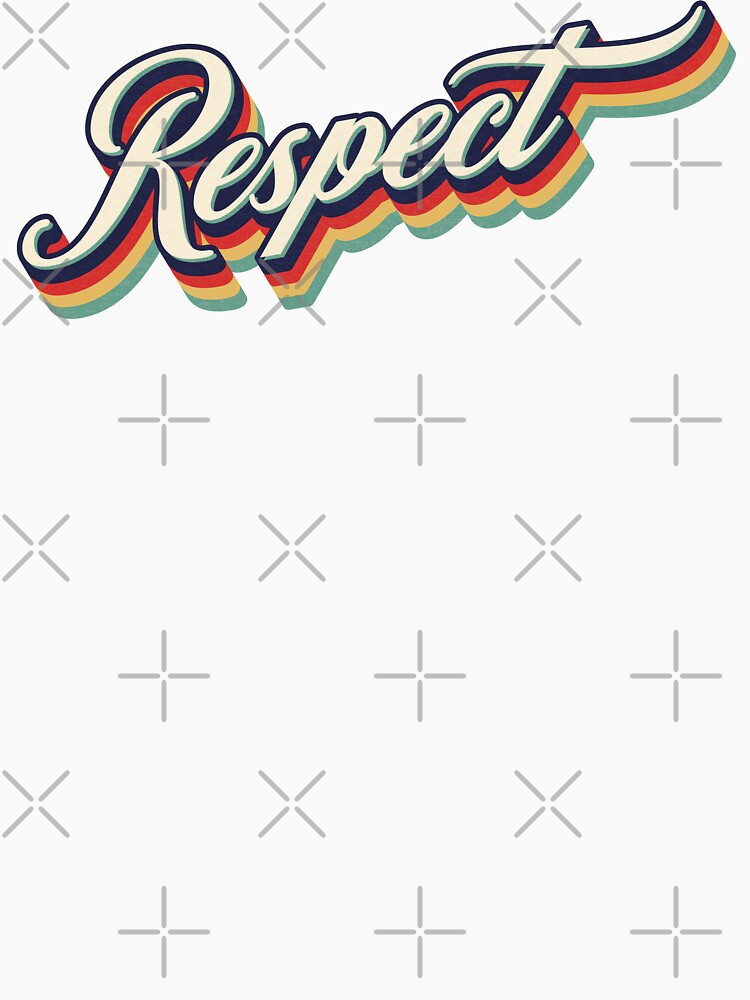 Retro Vintage Respect by Whimsical Thinker Unisex , , , Long Sleeve Tee