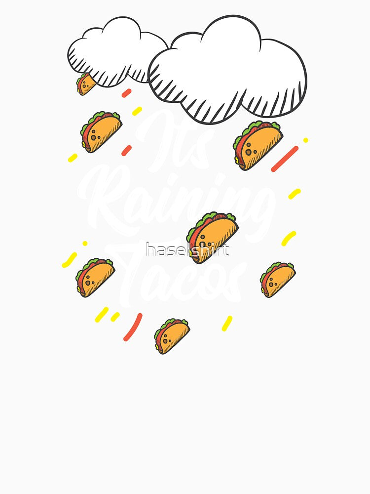 Love Tacos Its Raining Tacos Birthday Gift Idea by haselshirt Unisex , , , Long Sleeve Tee