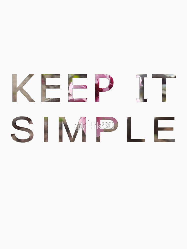 KEEP IT SIMPLE BLOSSOM DESIGN by yul4ik80 Unisex , , , Long Sleeve Tee