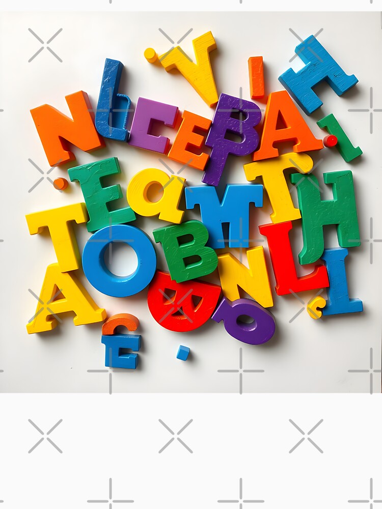 Letters 5 by HebaRK Studio Unisex , , , Long Sleeve Tee