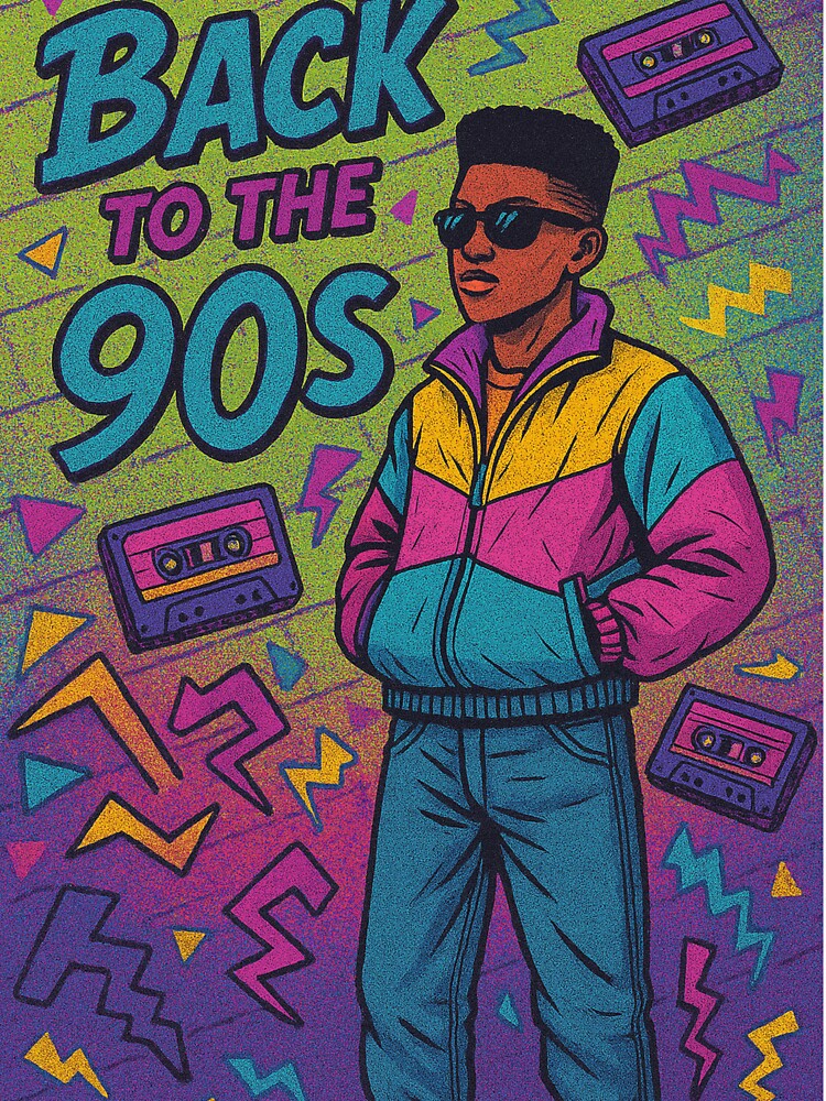 Back to the 90s – Retro Streetwear Aesthetic by Laugh & Rewind Unisex , , , Long Sleeve Tee