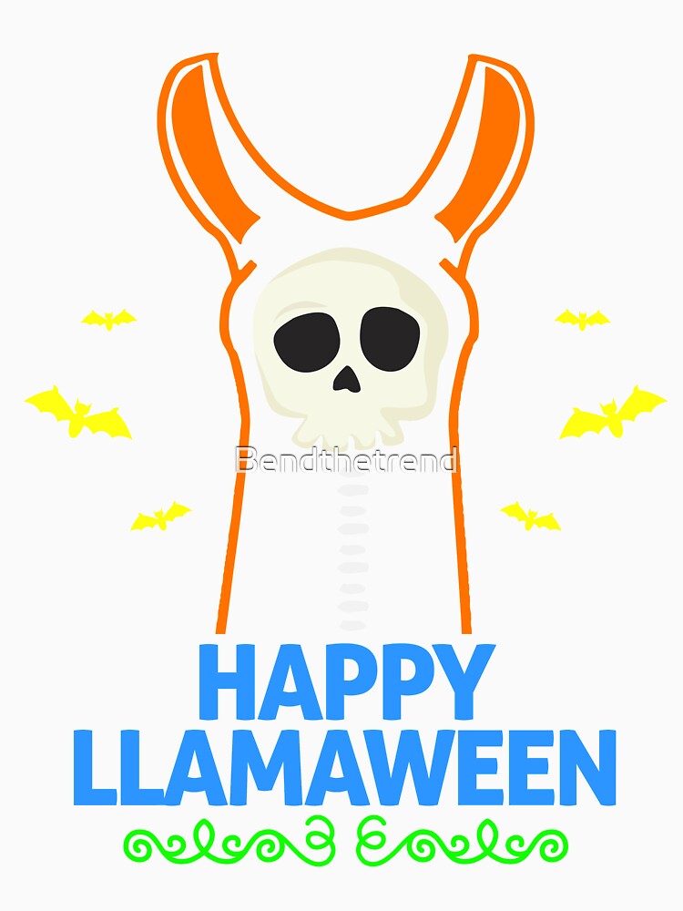 Happy Llmaween Funny Halloween Novelty Gift by Bendthetrend Unisex , , , Long Sleeve Tee