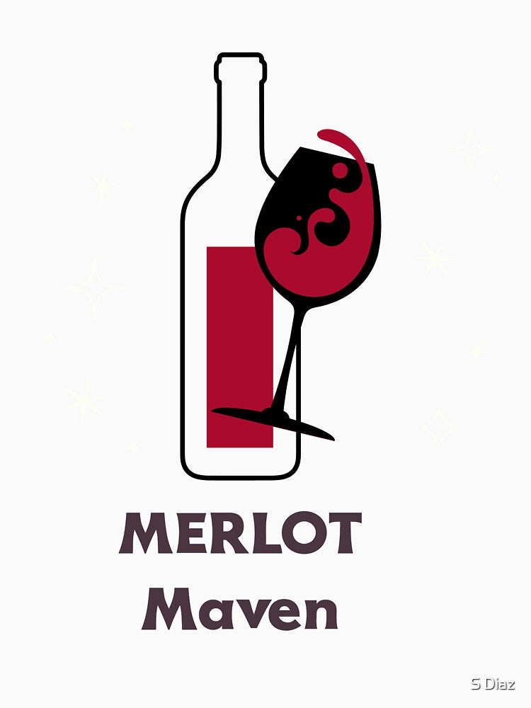 Merlot Maven by S Diaz Unisex , , , Long Sleeve Tee