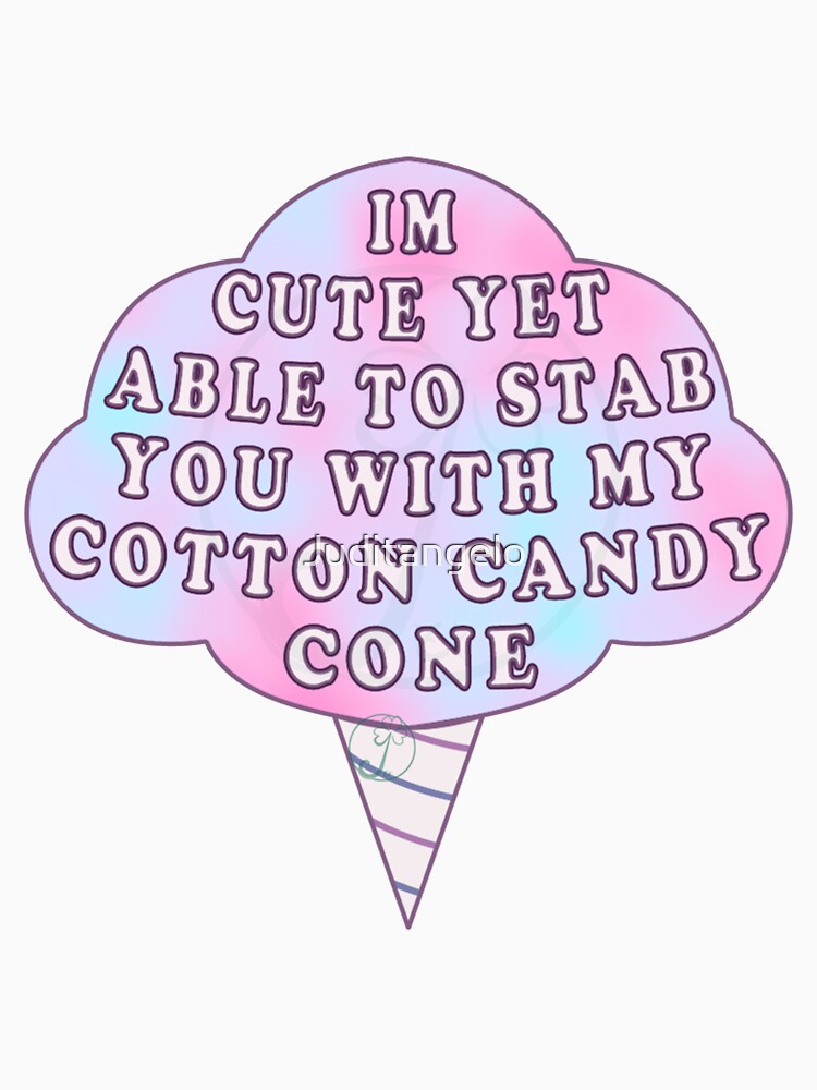 Pastel Goth cotton candy cone cute by Juditangelo Unisex , , , Long Sleeve Tee
