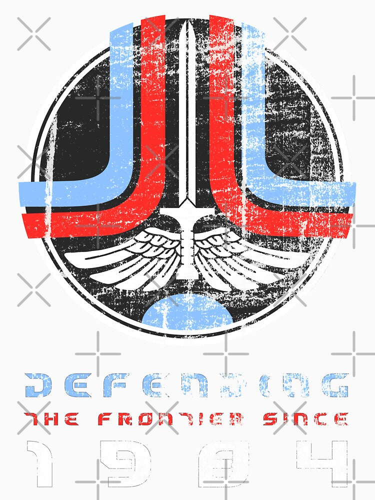 Defending the Frontier (the original worn look) by Retro 4 U Unisex , , , Long Sleeve Tee