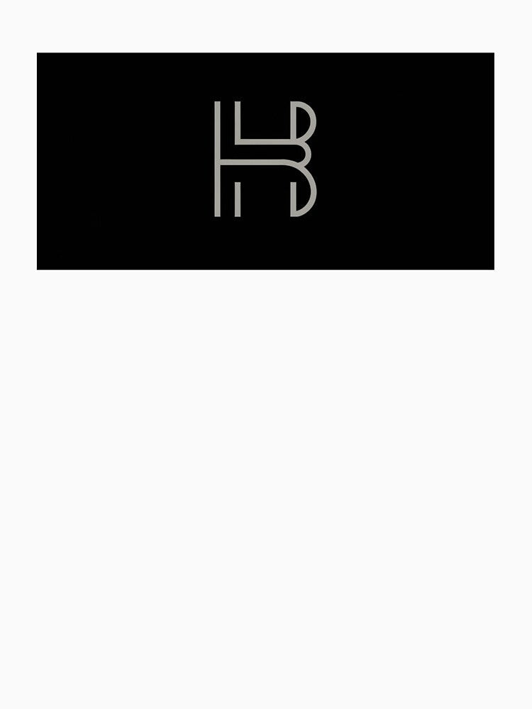 Minimalist Monogram Baseball Cap with ‘HB’ Logo by IndianShopper Unisex , , , Long Sleeve Tee
