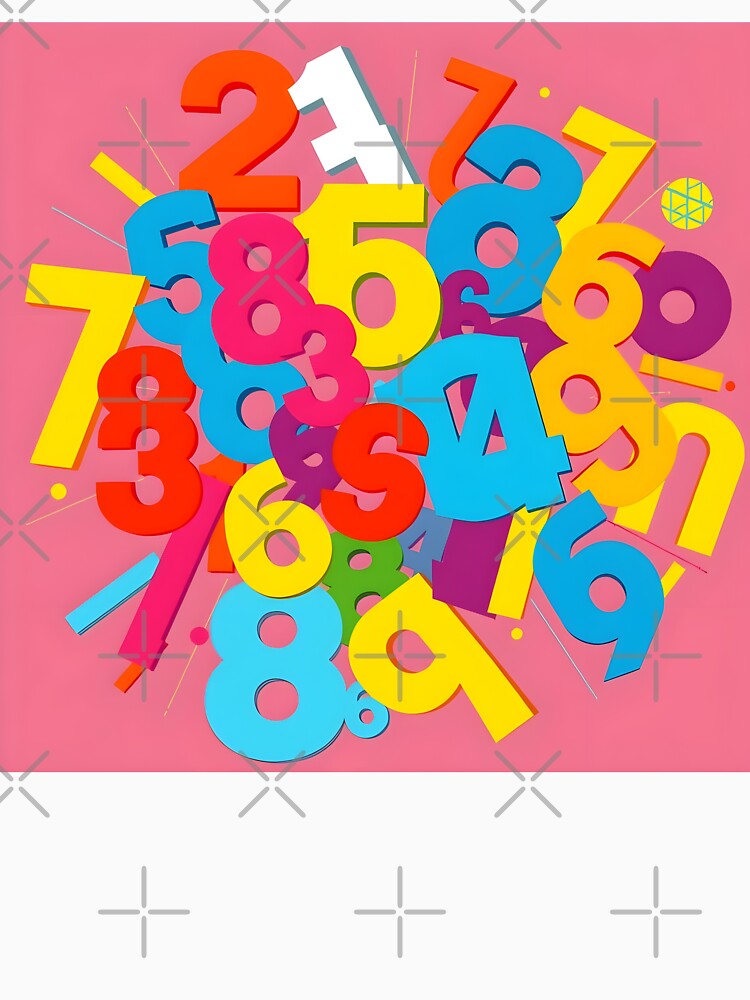 Numbers 4 by HebaRK Studio Unisex , , , Long Sleeve Tee