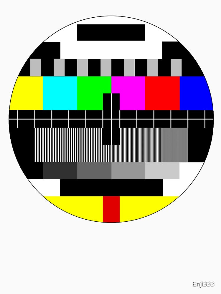 90's TV Test pattern by Enji333 Unisex , , , Long Sleeve Tee