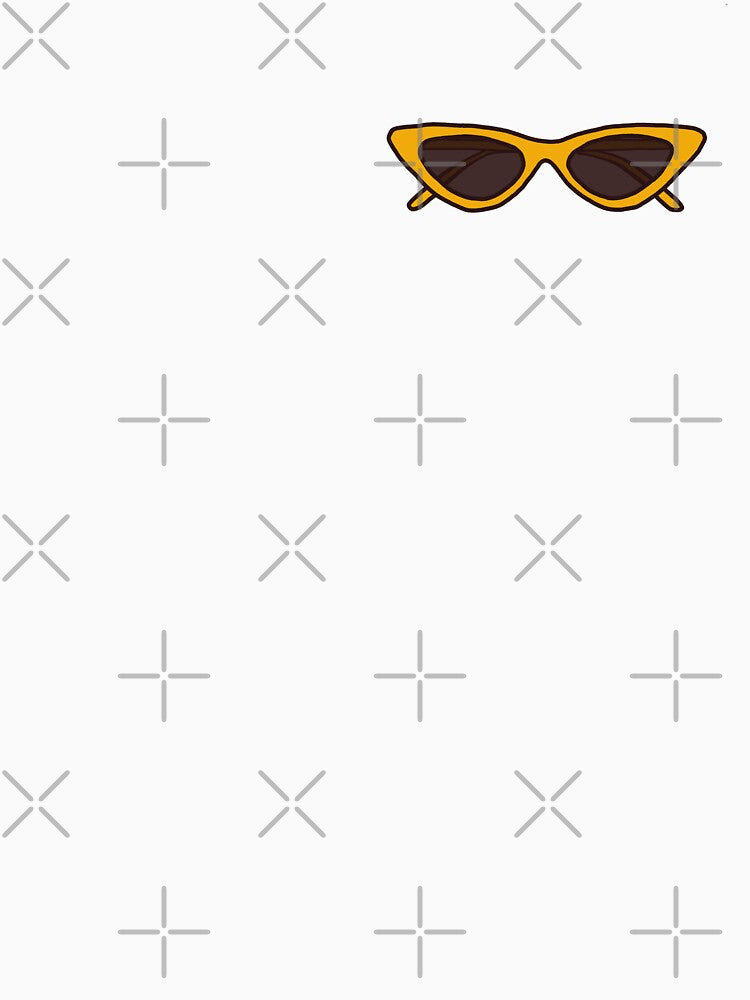 yellow 90's sunglasses by Elizebeth Nacion Unisex , , , Long Sleeve Tee