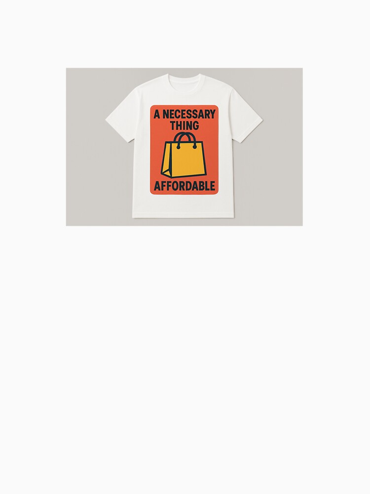 A Necessary Thing – Affordable Shopping Bag Graphic by NomadUSArt Unisex , , , Long Sleeve Tee