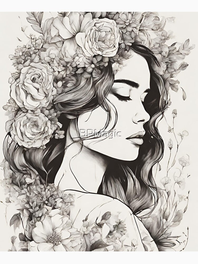 Emma, Lineart Wallart by BPMagic