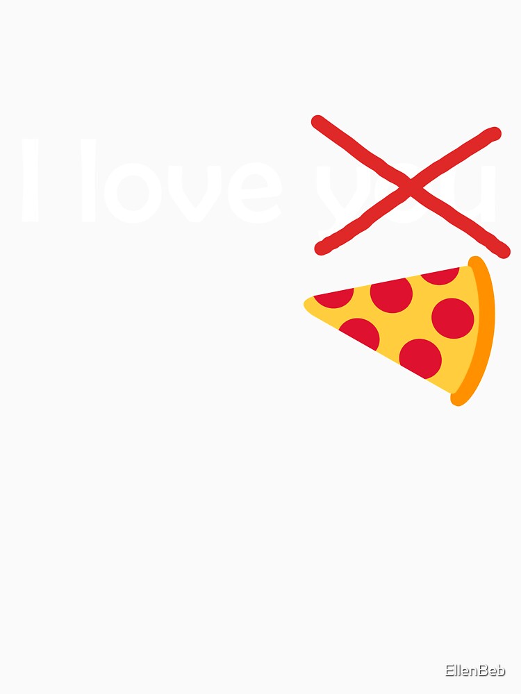 I love pizza by EllenBeb Unisex , , , Long Sleeve Tee