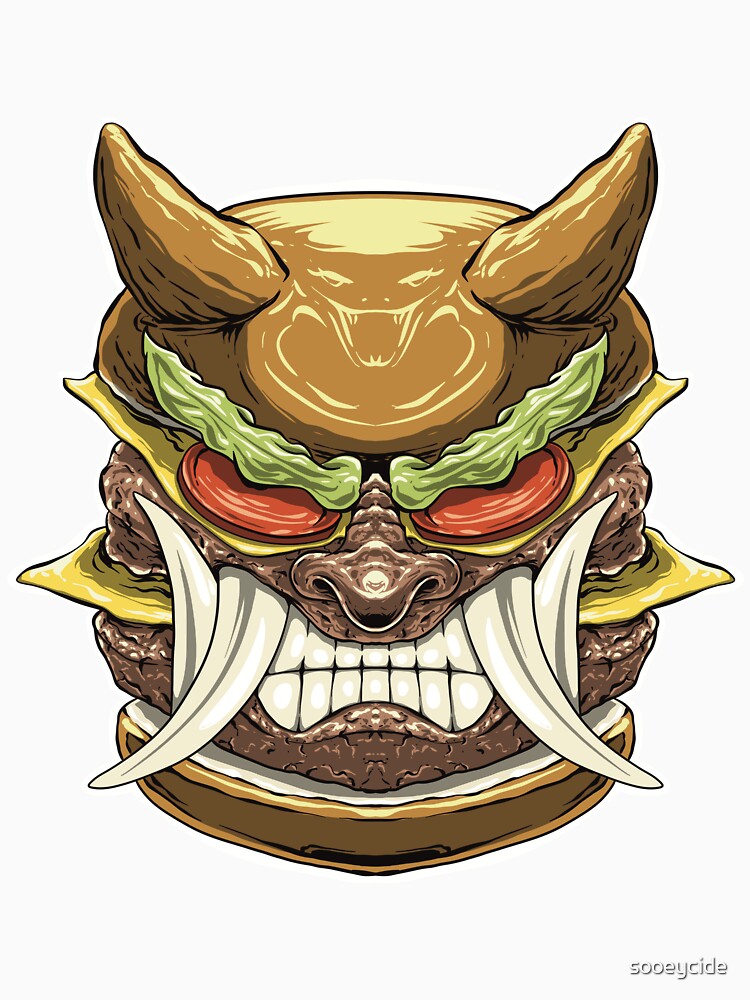 DEVIL BURGER by sooeycide Unisex , , , Long Sleeve Tee