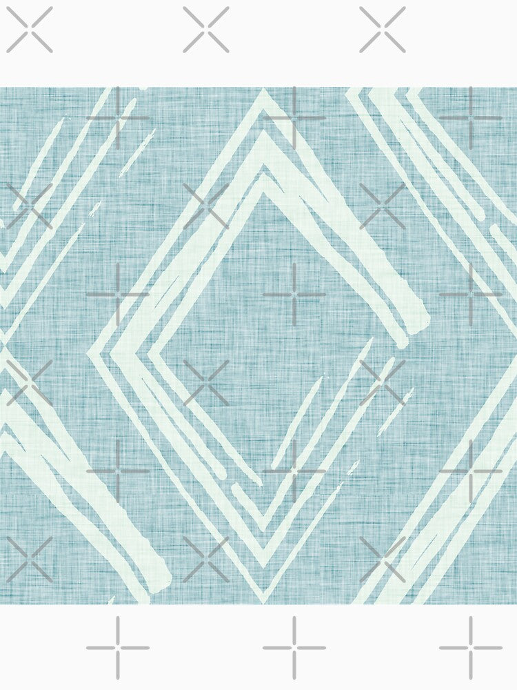 Modern Farm House Diamond Abstract Blue by susycosta