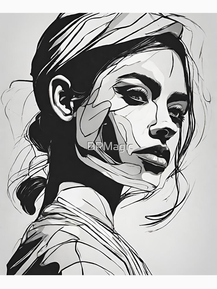 Black and white timelessness: portrait art by BPMagic