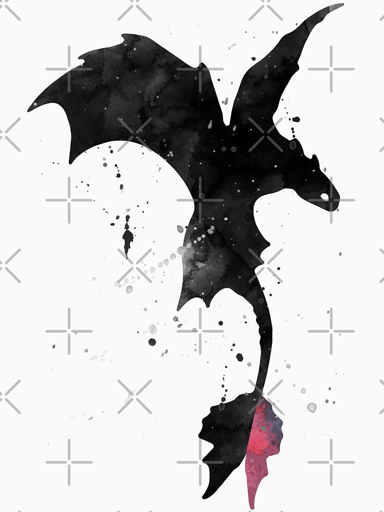 Splatter Toothless Dragon by mrsalbert Unisex , , , Long Sleeve Tee