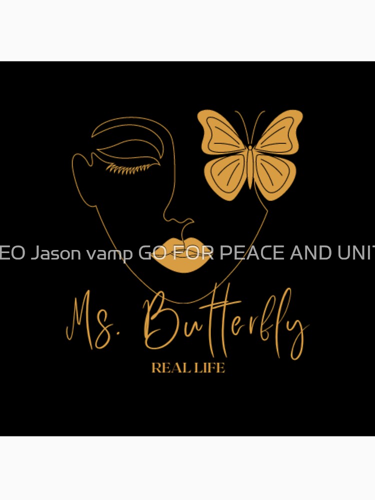 gold butterfly Real life by NEO Jason vamp GO FOR PEACE AND UNITY Unisex , , , Long Sleeve Tee