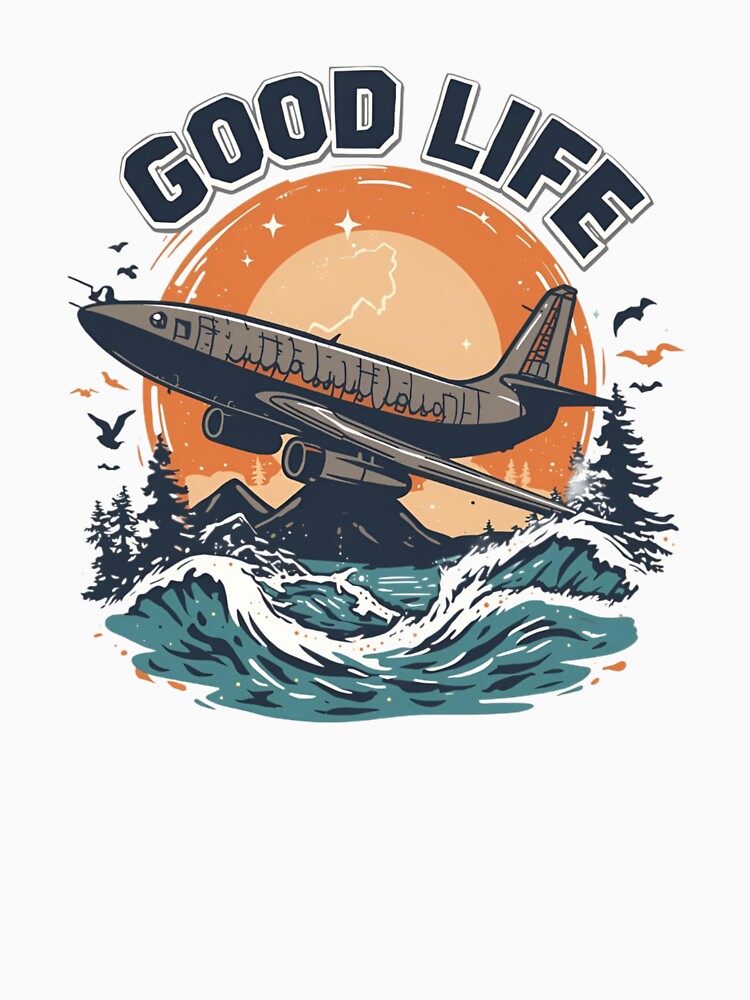“Good Life – Minimal Positive Quote Lifestyle ” by rsuniquestyle Unisex , , , Long Sleeve Tee