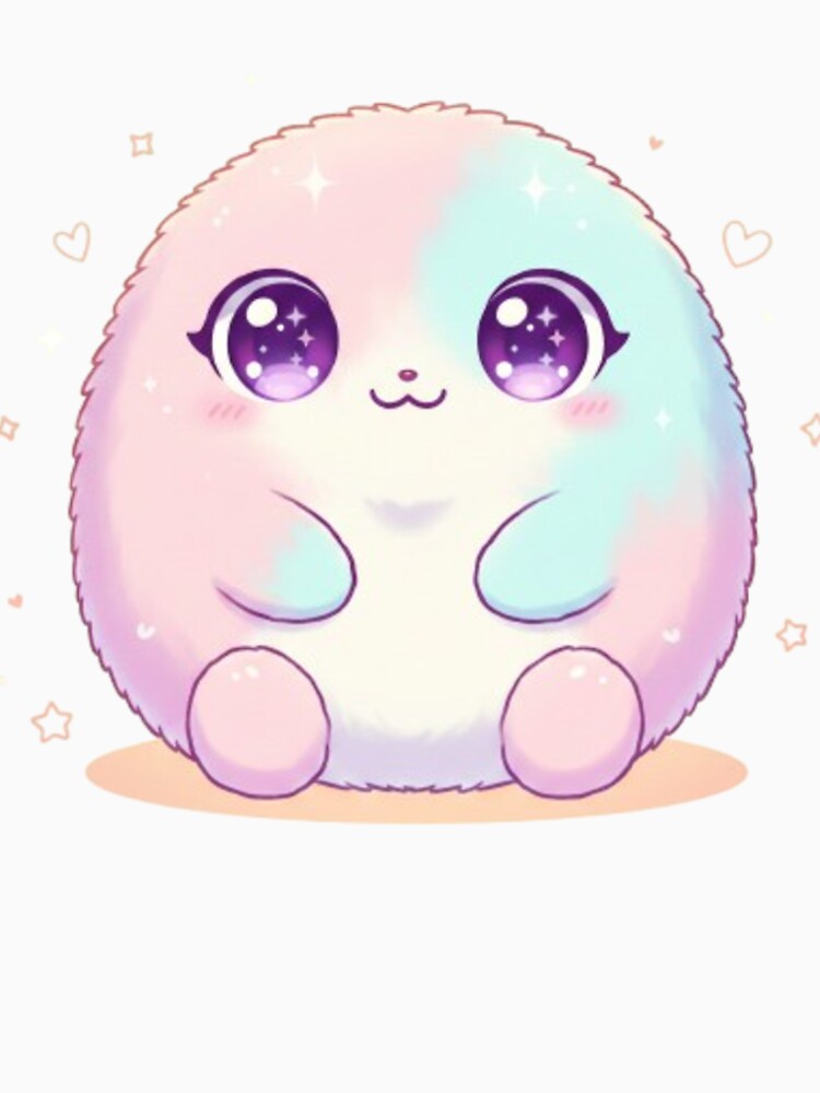 Cute Kawaii Pastel Chubby Character by Saurabh86 Unisex , , , Long Sleeve Tee
