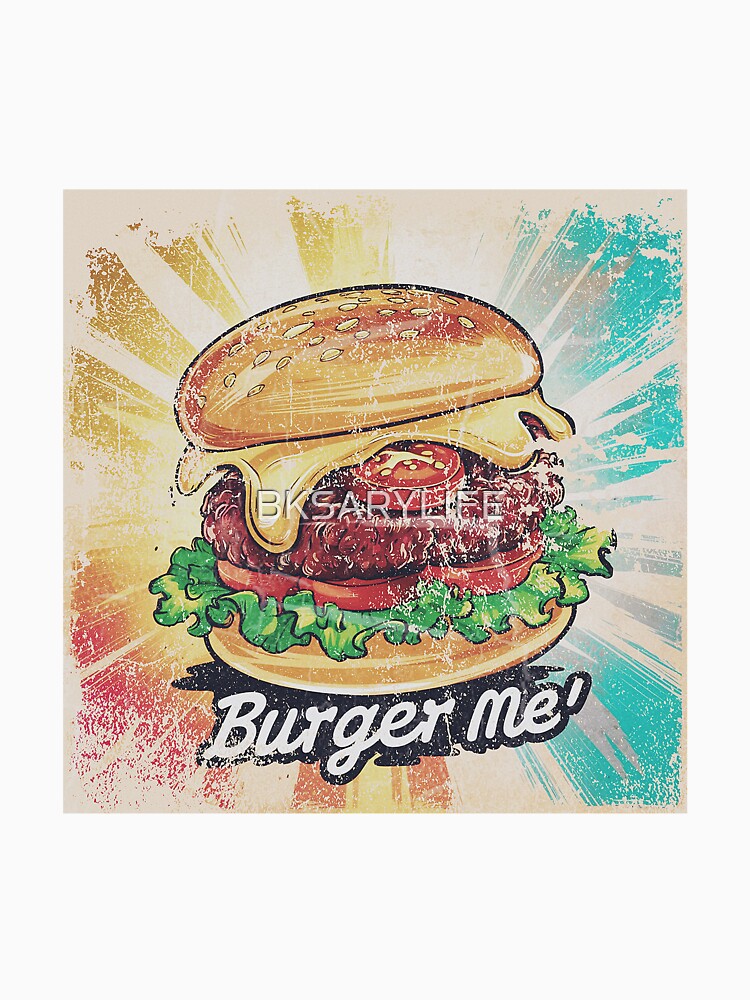burger me burger day special art with classic vibe by BKSARYLIFE Unisex , , , Long Sleeve Tee