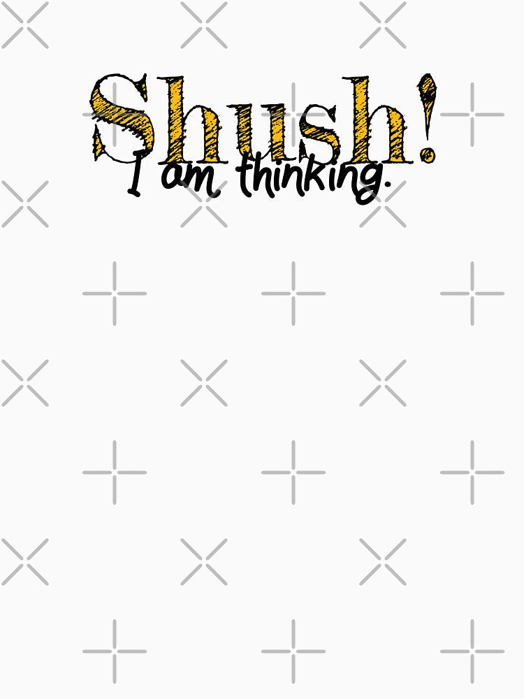 Shush! I am thinking design by Lupappdesigns Unisex , , , Long Sleeve Tee