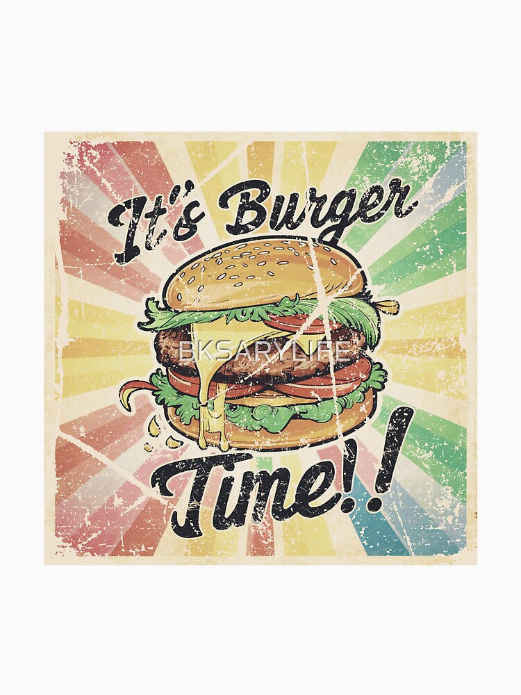 burger day art with cartoon effects by BKSARYLIFE Unisex , , , Long Sleeve Tee