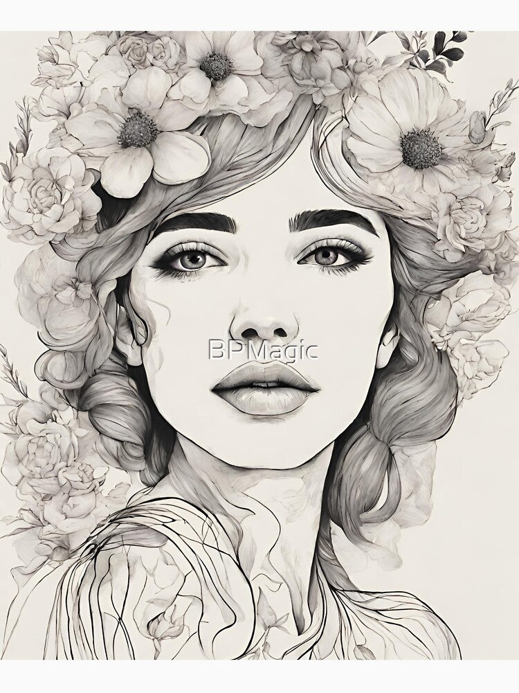 Jane, Lineart Wallart by BPMagic
