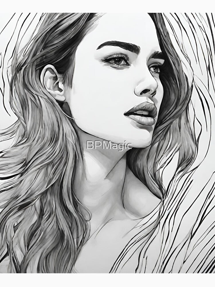 Art of Nuances: Monochrome Female Portrait by BPMagic