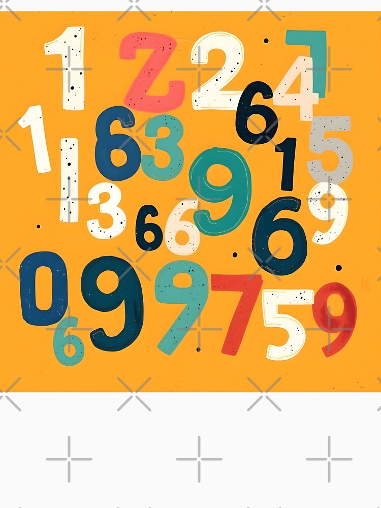 Numbers 7 by HebaRK Studio Unisex , , , Long Sleeve Tee