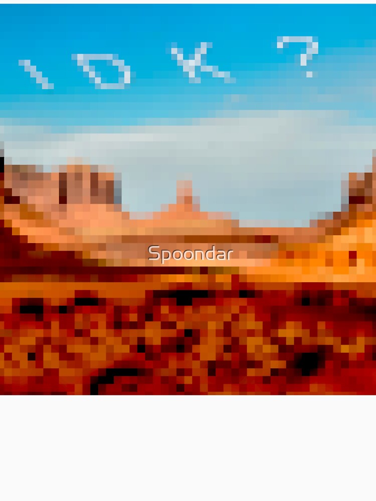IDK? Desert Pixelated by Spoondar Unisex , , , Long Sleeve Tee