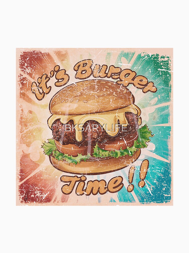 it's burger time burger day special art by BKSARYLIFE Unisex , , , Long Sleeve Tee