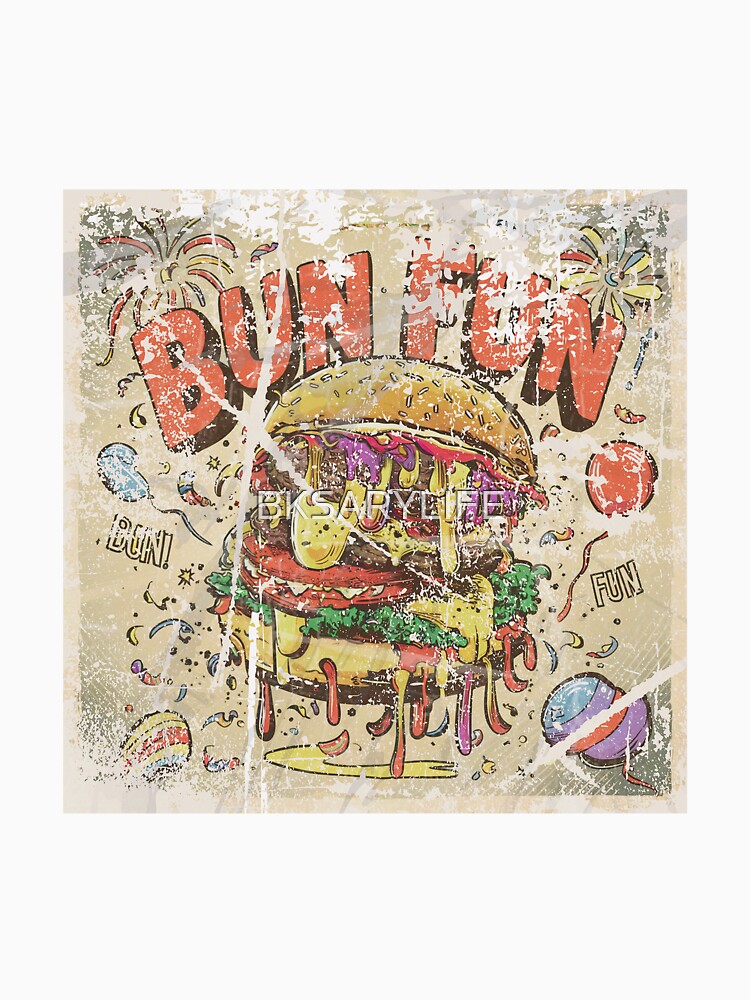 vintage style special burger day art with text by BKSARYLIFE Unisex , , , Long Sleeve Tee