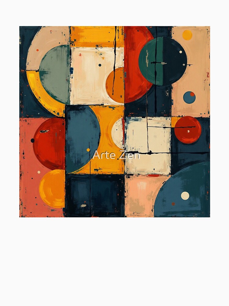 Colorful Geometric Abstraction – Modern Digital Circle Art by Arte Zen