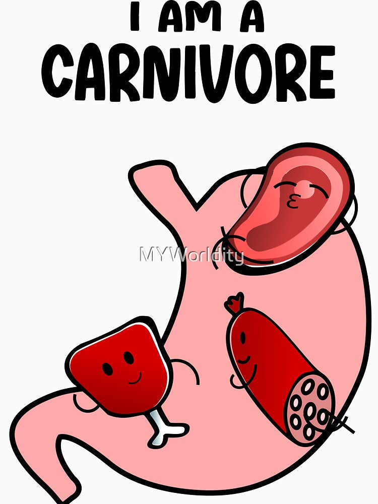 I am a Carnivore by MYWorldity Unisex , , , Long Sleeve Tee