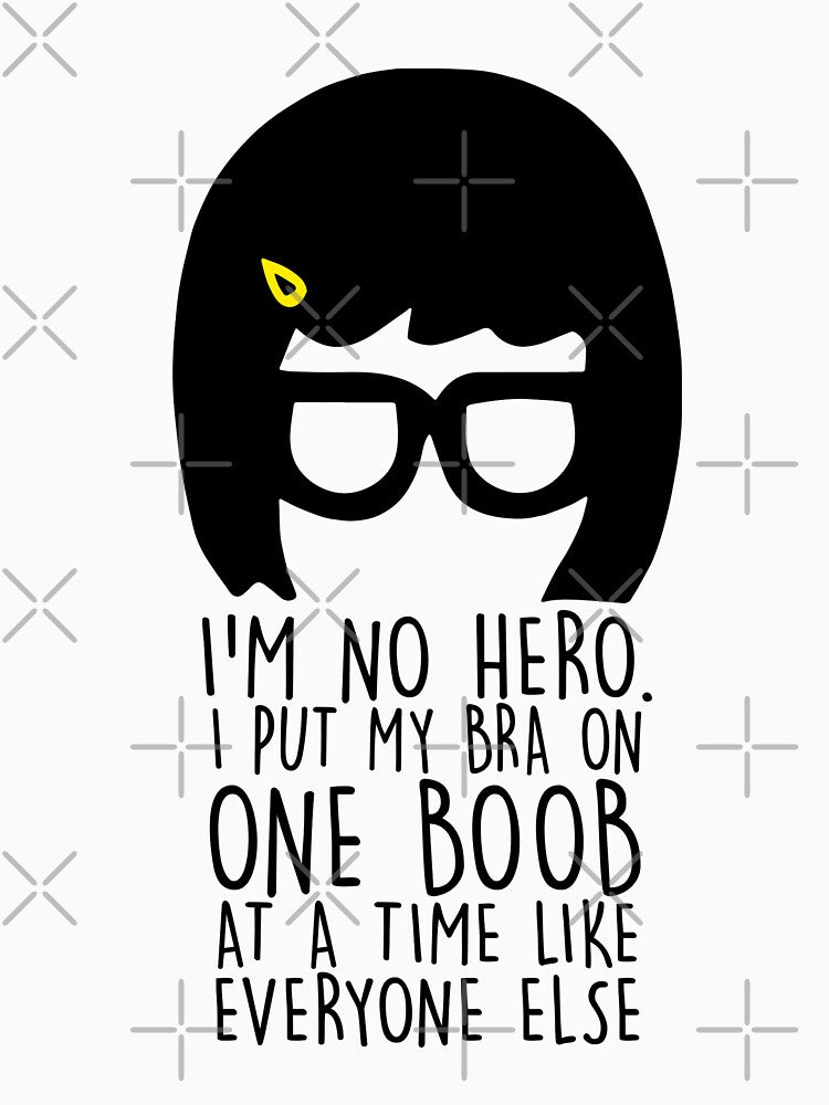 Bobss Cartoon Art Burgerss - I'm No Hero by AuroraCharles6 Unisex , , , Long Sleeve Tee