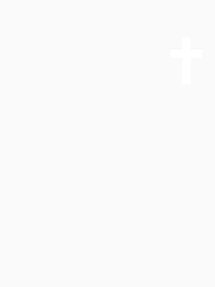 White CrossPocket Patch for Men and Women by AllStarMerch Unisex , , , Long Sleeve Tee