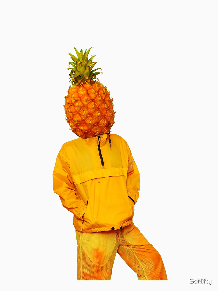 Pop Art Retro Pineapple Shell Suit Man by SoNifty Unisex , , , Long Sleeve Tee