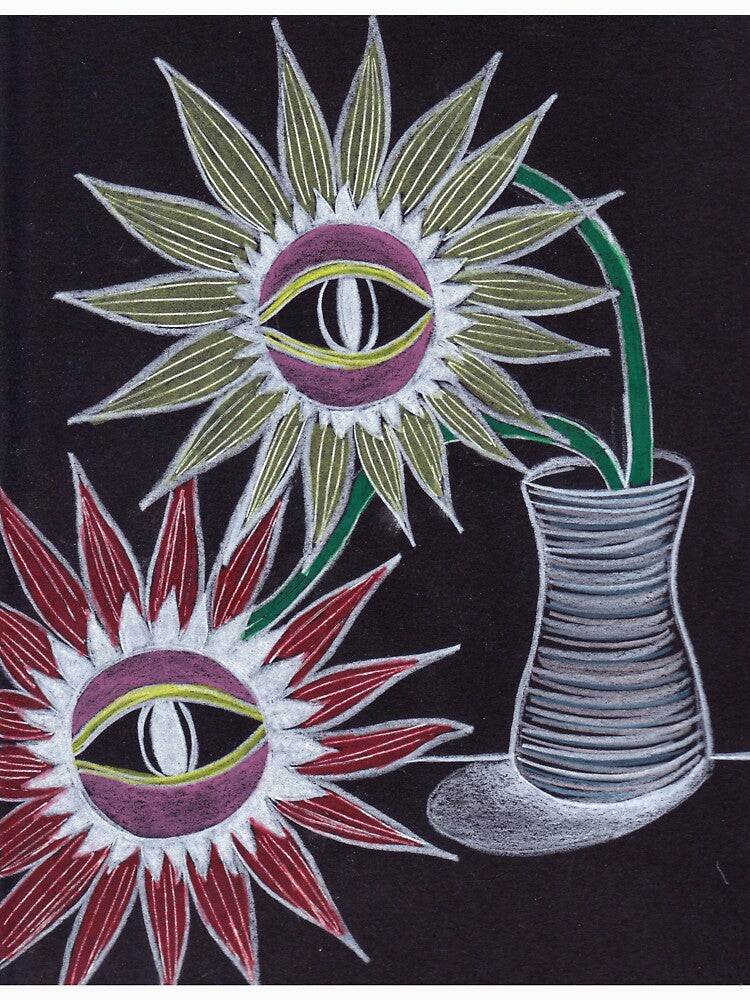 Trippy Eye Flower by ArtbyMeganBrock