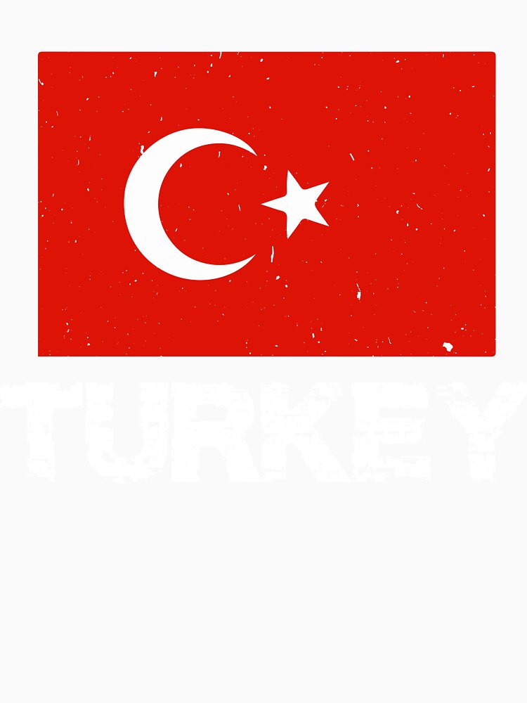 Turkey Flag for Men and Women by AllStarMerch Unisex , , , Long Sleeve Tee