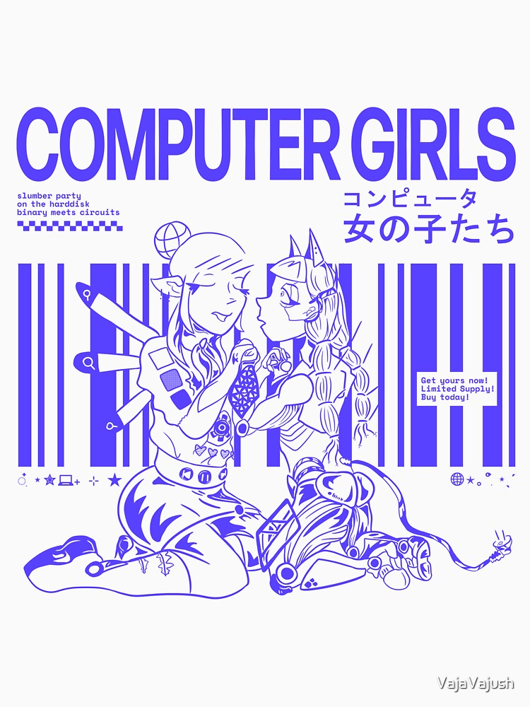 Computer girls Alternate by VajaVajush Unisex , , , Long Sleeve Tee
