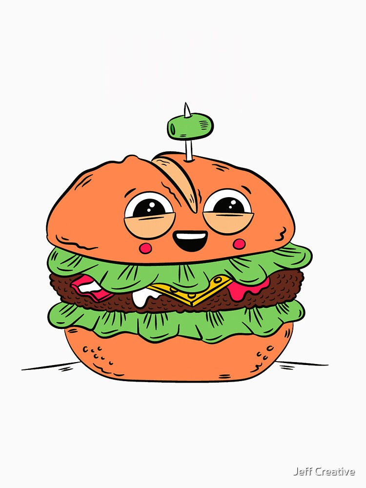 Burger Tshirts by Jeff Creative Unisex , , , Long Sleeve Tee