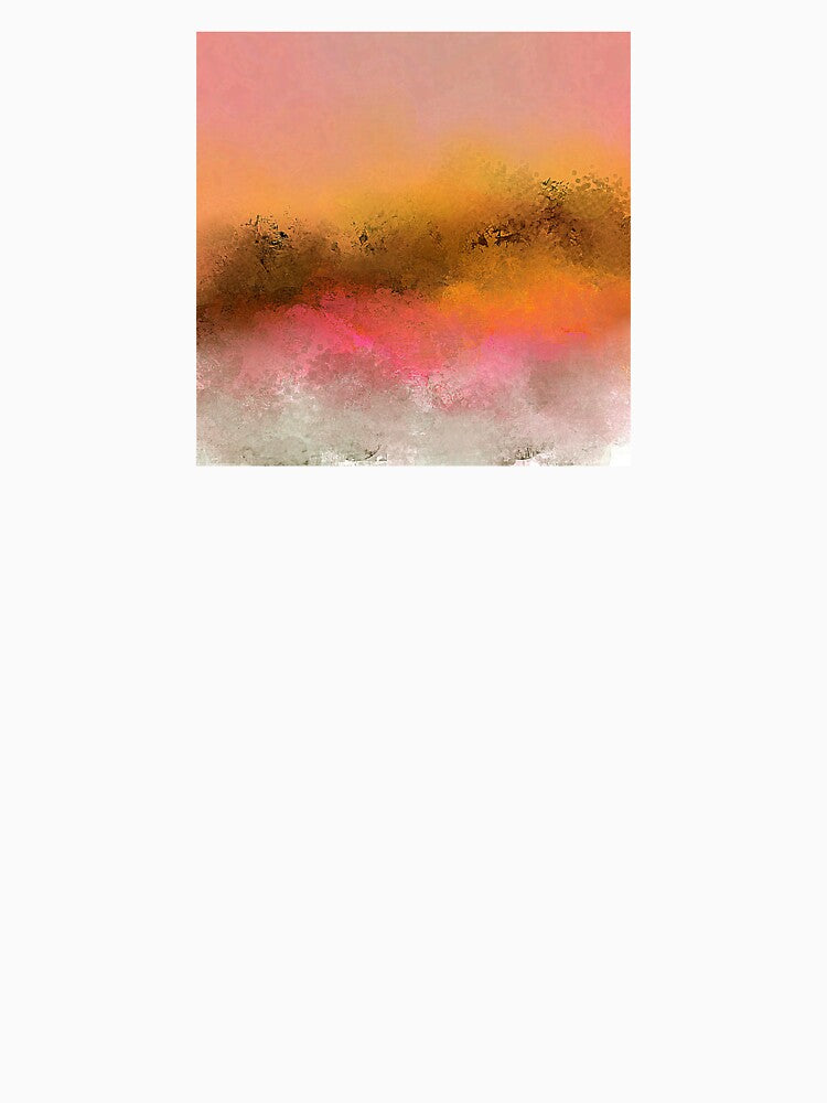 Pink and Gold Landscape Design by Jessielee72 Unisex , , , Long Sleeve Tee